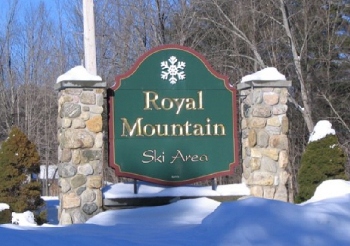 Royal Mountain Ski Area Sign